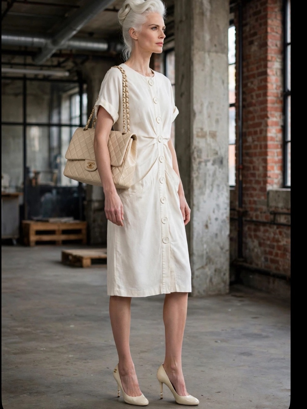 Holt Renfrew vintage linen dress